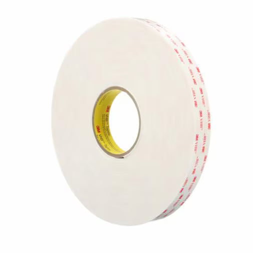 3M VHB Tape 4945, White, 1 in x 36 yd, 45 mil
