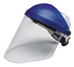 3M Ratchet Headgear H8A 82783 00000, with 3M Clear Polycarbonate Faceshield WP96, 5 ea/Case