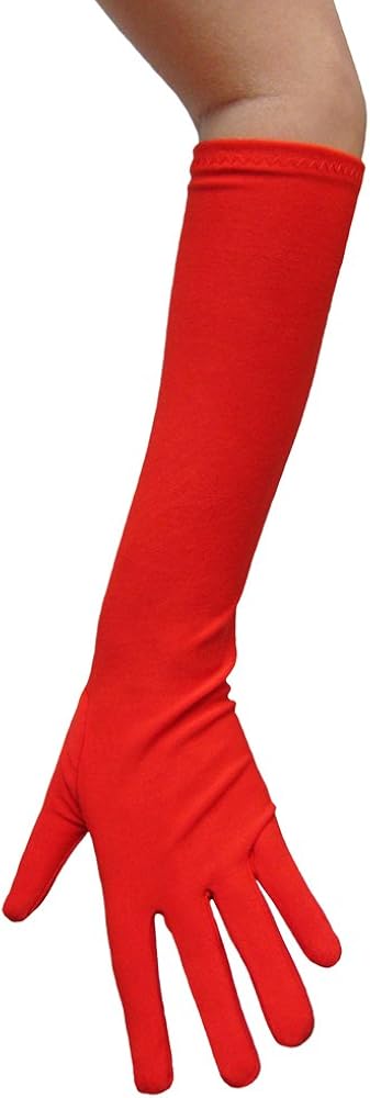 Red Long Gloves (Elbow Length)
