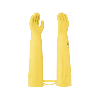 Yellow Rubber Gloves - Shoulder