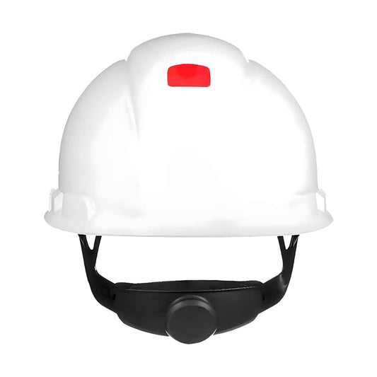 3M Secure Fit H-700 Hard Hats Non-Vented,Hard Hat H701SFR-UV, White, 4-Point Pressure Diffusion Ratchet Suspension,  with UVicator