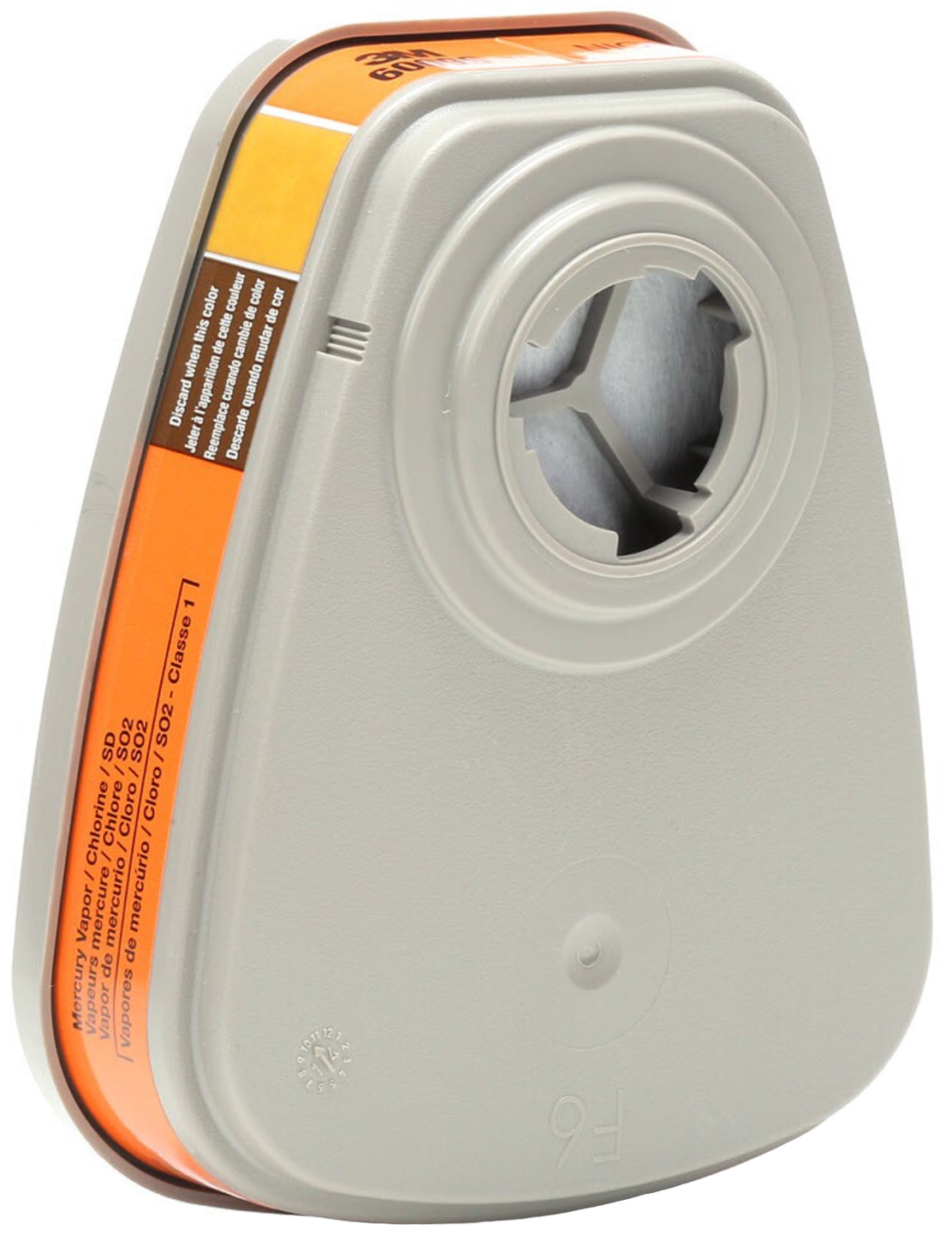 3M 6009 Mercury Vapor or Chlorine Acid Gas Cartridge