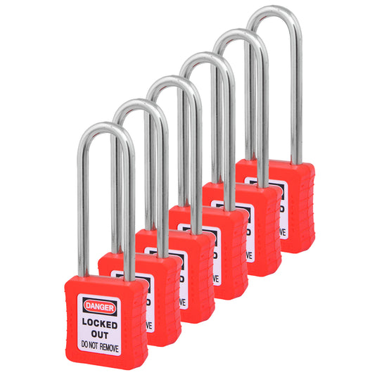 LM-ULPP-LS-KD SAFETY LOCKOUT PADLOCKS LONG SHACKLE, 75mm