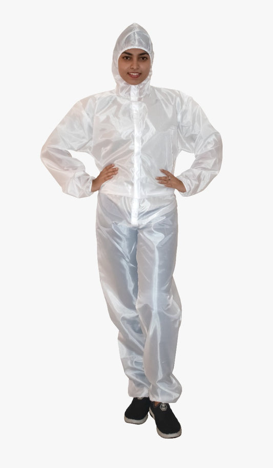 Taffeta Coverall - Reusable (off White)
