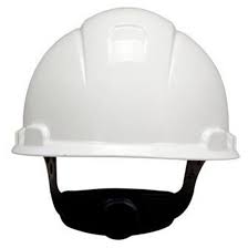 3M Secure Fit H-700 Hard Hats Non-Vented,Hard Hat H701SFR-UV, White, 4-Point Pressure Diffusion Ratchet Suspension,  with UVicator