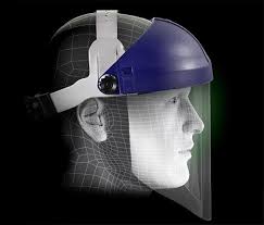 3M Ratchet Headgear H8A 82783 00000, with 3M Clear Polycarbonate Faceshield WP96, 5 ea/Case